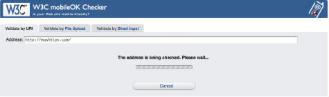 W3C mobileOK Checker