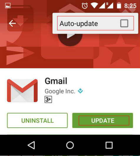 play store auto update disable