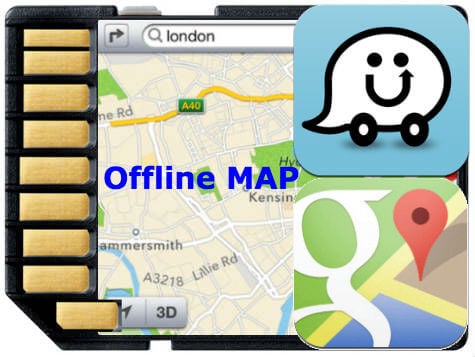 google waze offline map