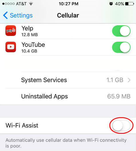 A Quick Solution to Solve iOS 9 Excessive Data Use and Battery Drain issue - 28