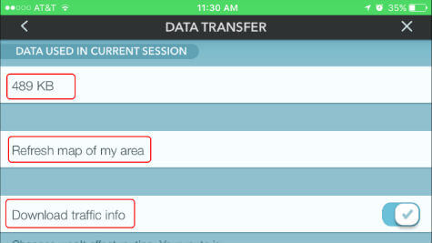 offline map for waze