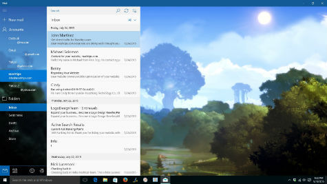 windows 10 mail background