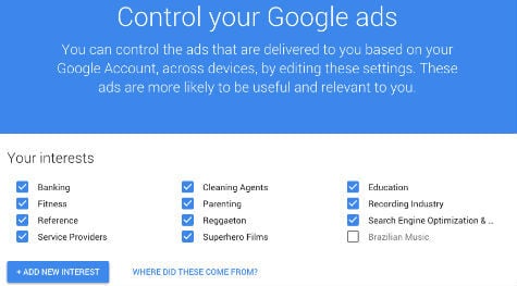 Control your Google ads