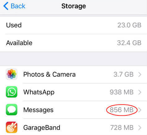 How to Manage iOS Storage Setting to Solve iCloud Backup Error  - 14