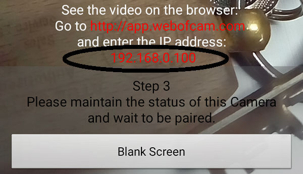 android security cam app ip address