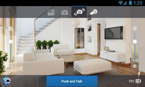 android security camera app controls