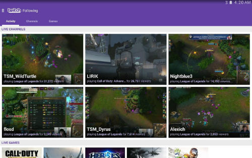 twitch chromecast game