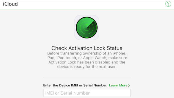 iPhone check activation lock