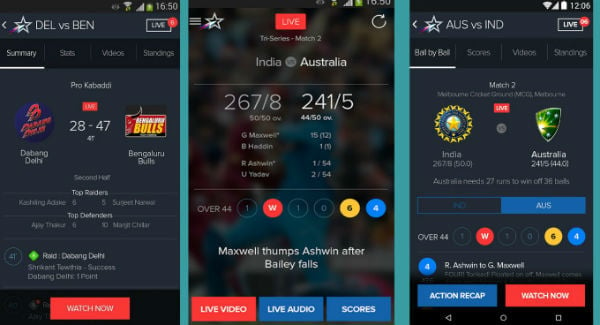 Star Sports Live Cricket Score