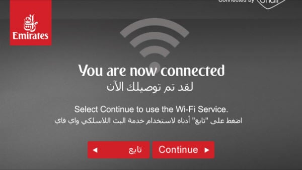 open wifi connected