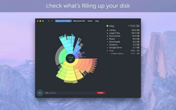 mac hard disk space cleaner app