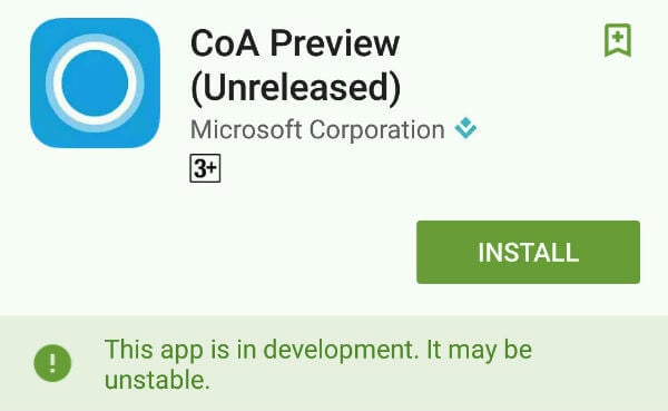 Android cortana app
