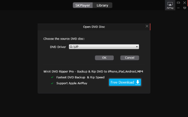 free windows 10 dvd player 5kplayer