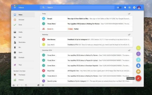 best email app for mac os 2017