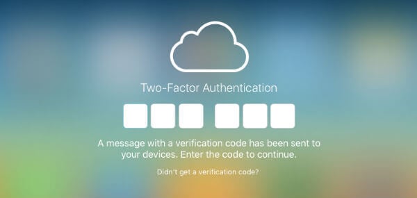 iCloud Two-Factor Auth