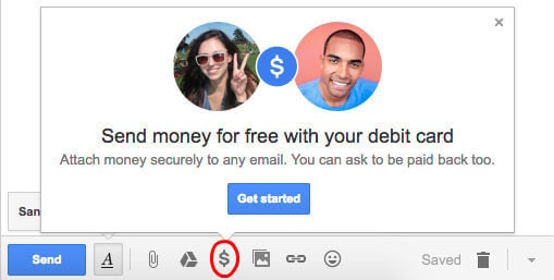 gmail send money online