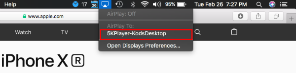 how to screen share airplay on mac