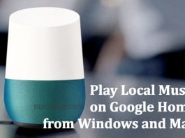 Play Local Music on Google Home