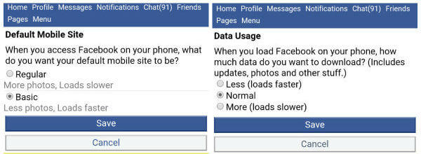 Facebook Regular Basic Less Normal More