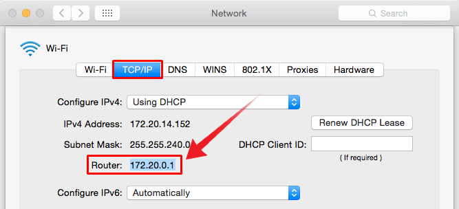 Hotspot WiFi Router IP