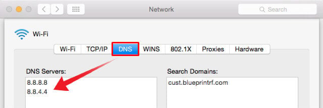 Remove Manual DNS