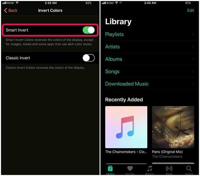 How to Enable Smart Invert Dark Mode in iOS 11 | Technical Tips