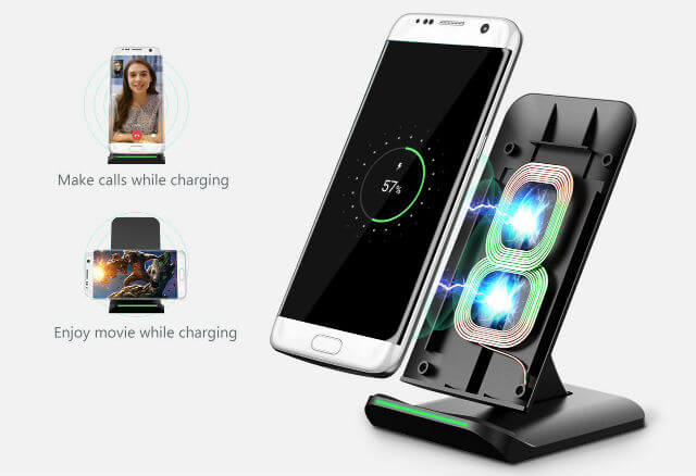 Pictek 2 Coil Wireless Charger