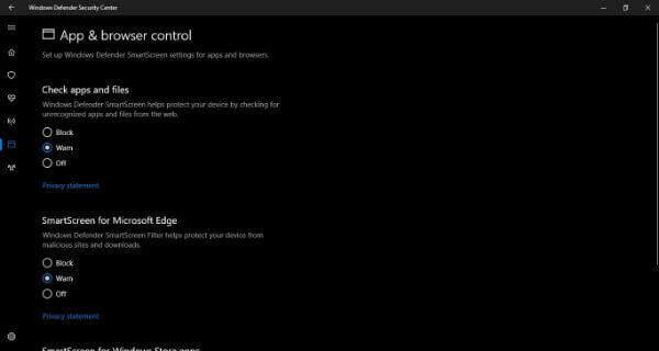 Windows 10 Defender Security Center Features to Protect PC - 64