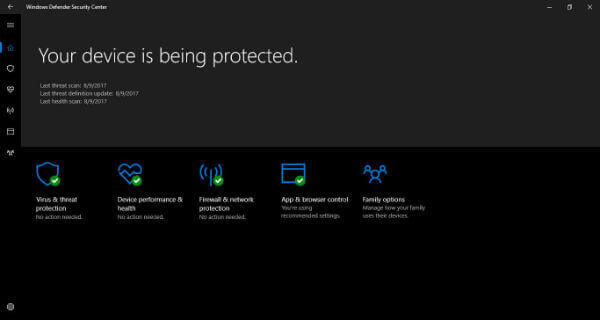 Windows 10 Defender Security Center Features to Protect PC - 74