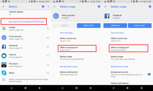 How to Find out Battery Draining Apps on Android Oreo   Stop them  - 96