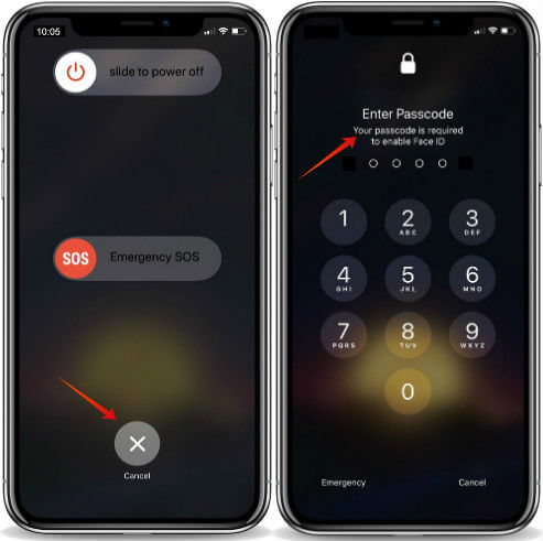 iPhone X Quick Turn Off FaceID