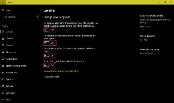 7 Top Windows 10 Privacy Settings You Must Change - 17