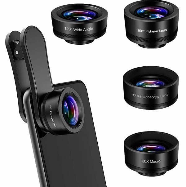 AFAITH Upgraded 4 in 1 Phone Camera Lens