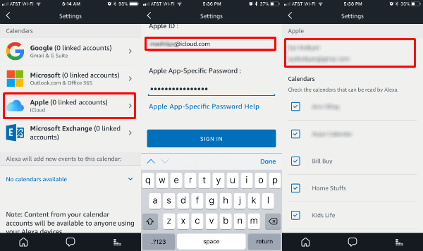 How to Setup iCloud Calendar on Amazon Alexa  - 7