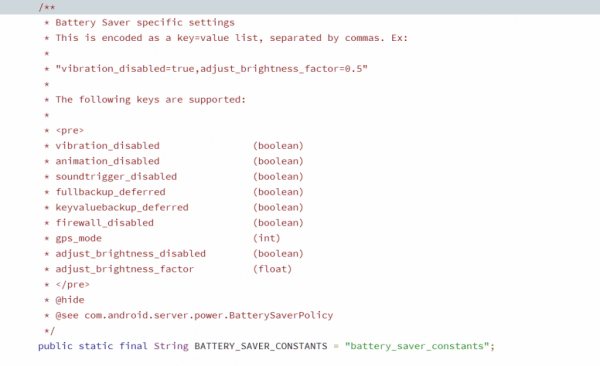 Android Oreo Battery Saver Source code