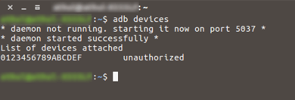 Ubuntu adb