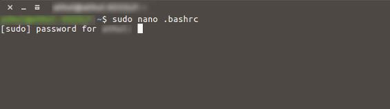 Ubuntu terminal bashrc