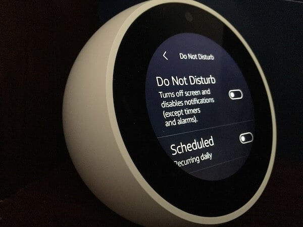 Echo Spot DND Mode