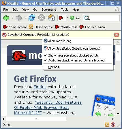 NoScript Firefox