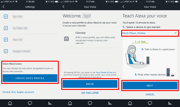 Alexa Voice Train Calendar