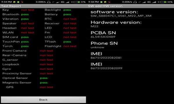 Test report engineering mode