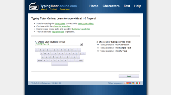 typing master online practice for beginners