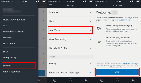 amazon echo voice profiles