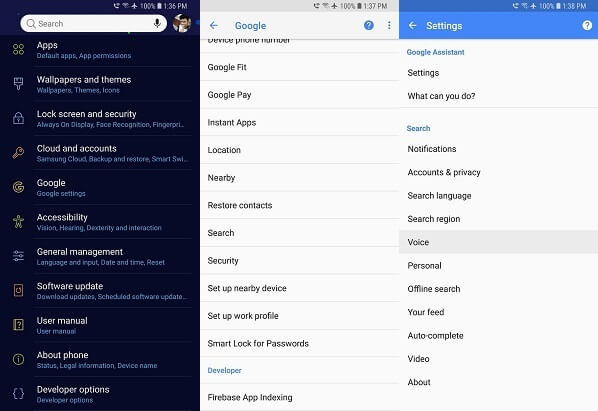 Android Settings Google Settings