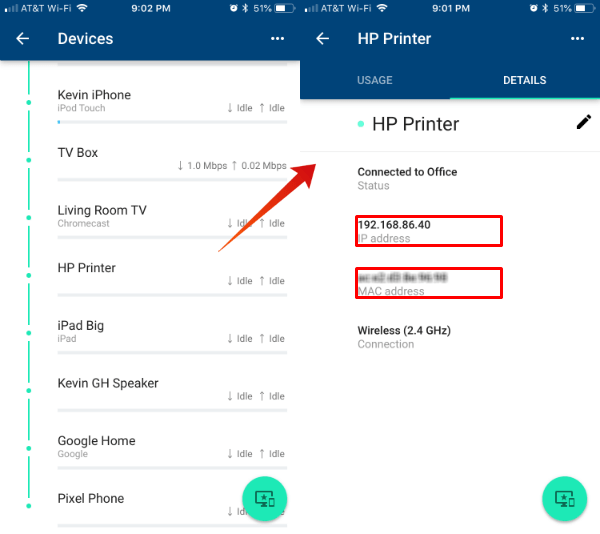 where to find mac address for chromecast