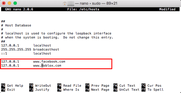 Edit Mac Host File Block Sites