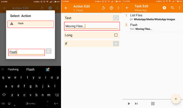 Flash a Message in Tasker moving whatsapp media