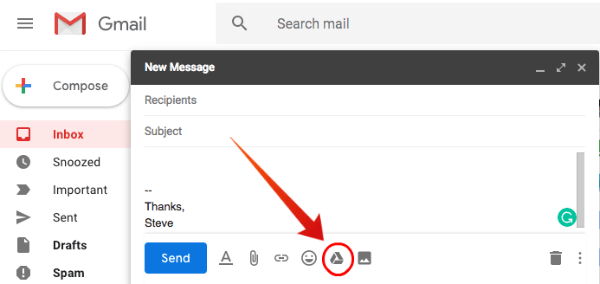 embed video file in email gmail