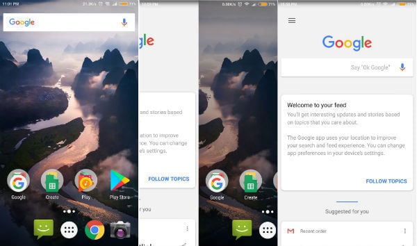 Google Now Launcher to get Google Search Bar on the Home Screen
