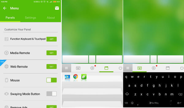 RemoteMouse Android for convert android into mouse and keyboard